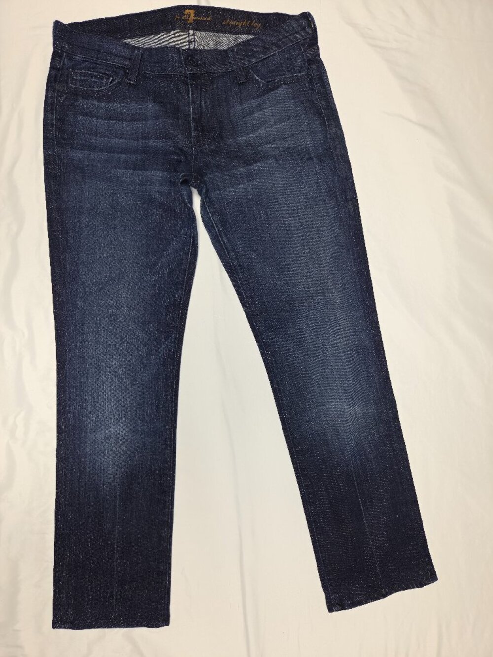 7 For All Mankind Straight Leg Jeans Dark Wash Size 29